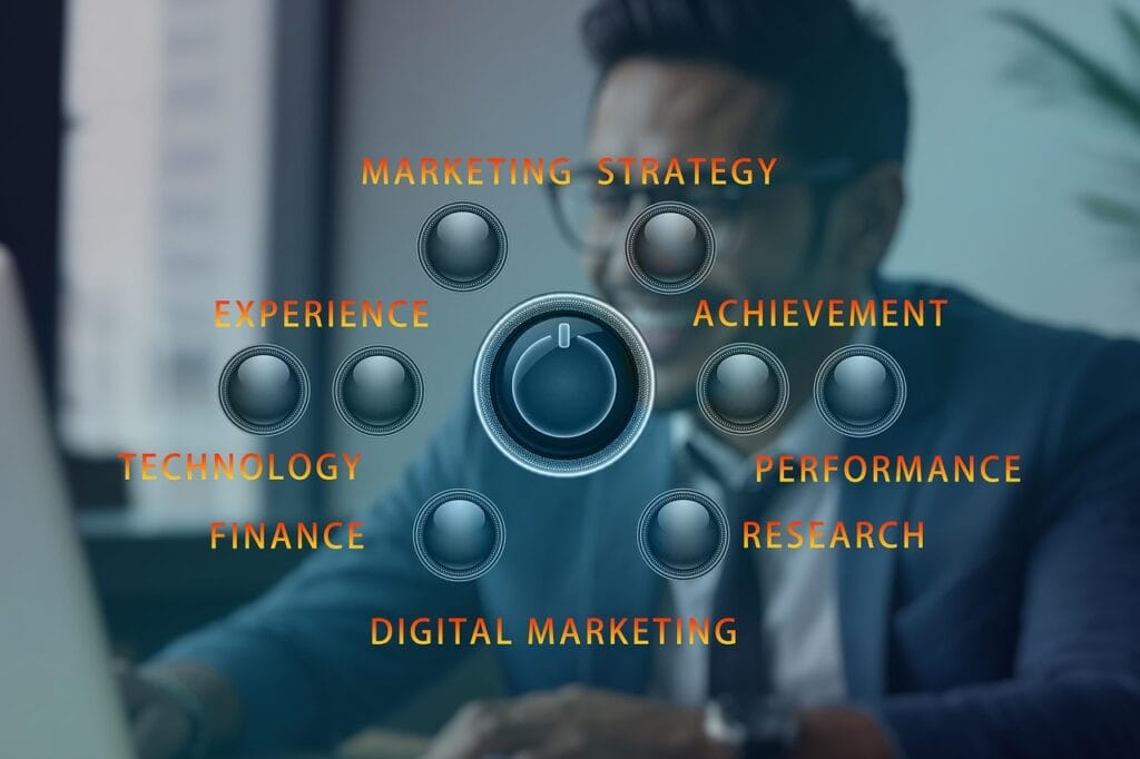 ai generated, business, technology, digital marketing, marketing, analysis, work, design, desk, screen, experience, achievement, finance, research, performance, strategy